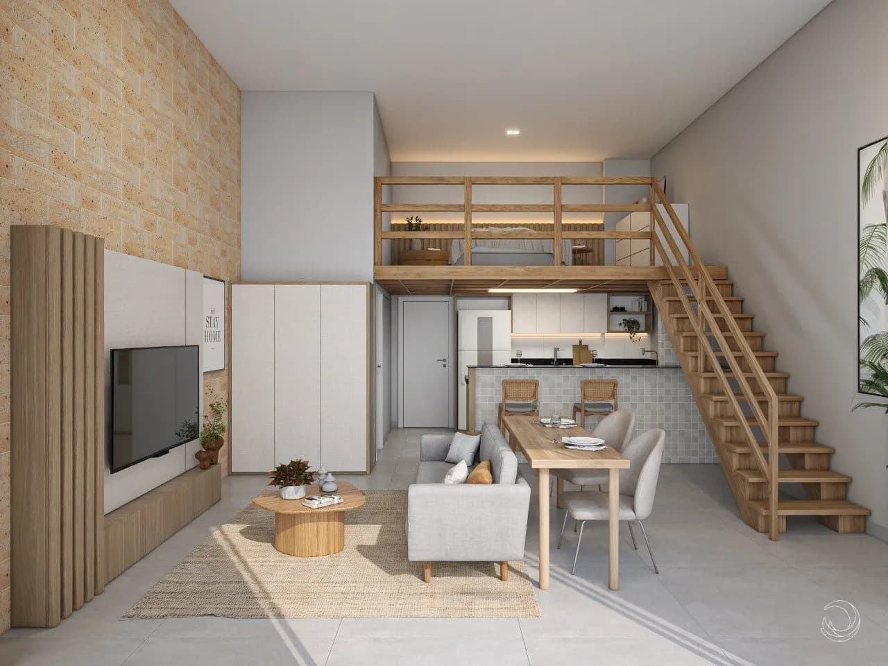 Apartamento para venda com 1 dormitório, em Saco Grande com 53 m² — foto principal
