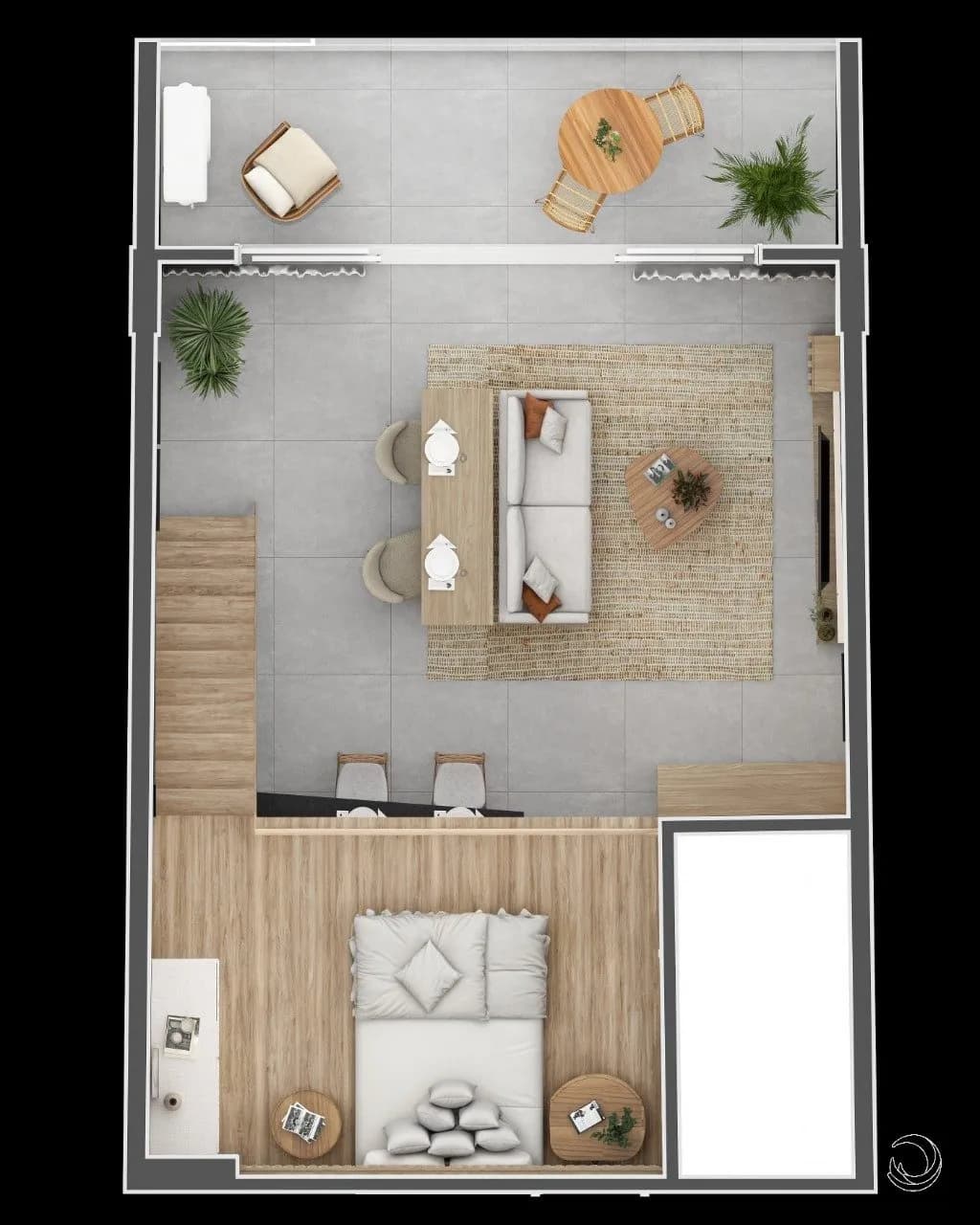 Apartamento para venda com 2 dormitórios em Saco Grande com 74 m² — foto 2